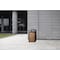 Alpine Industries 40 Gal. Steel All-Weather Stone Panel Outdoor Commercial Trash Can, Lid 471-40-STO - alternate 5